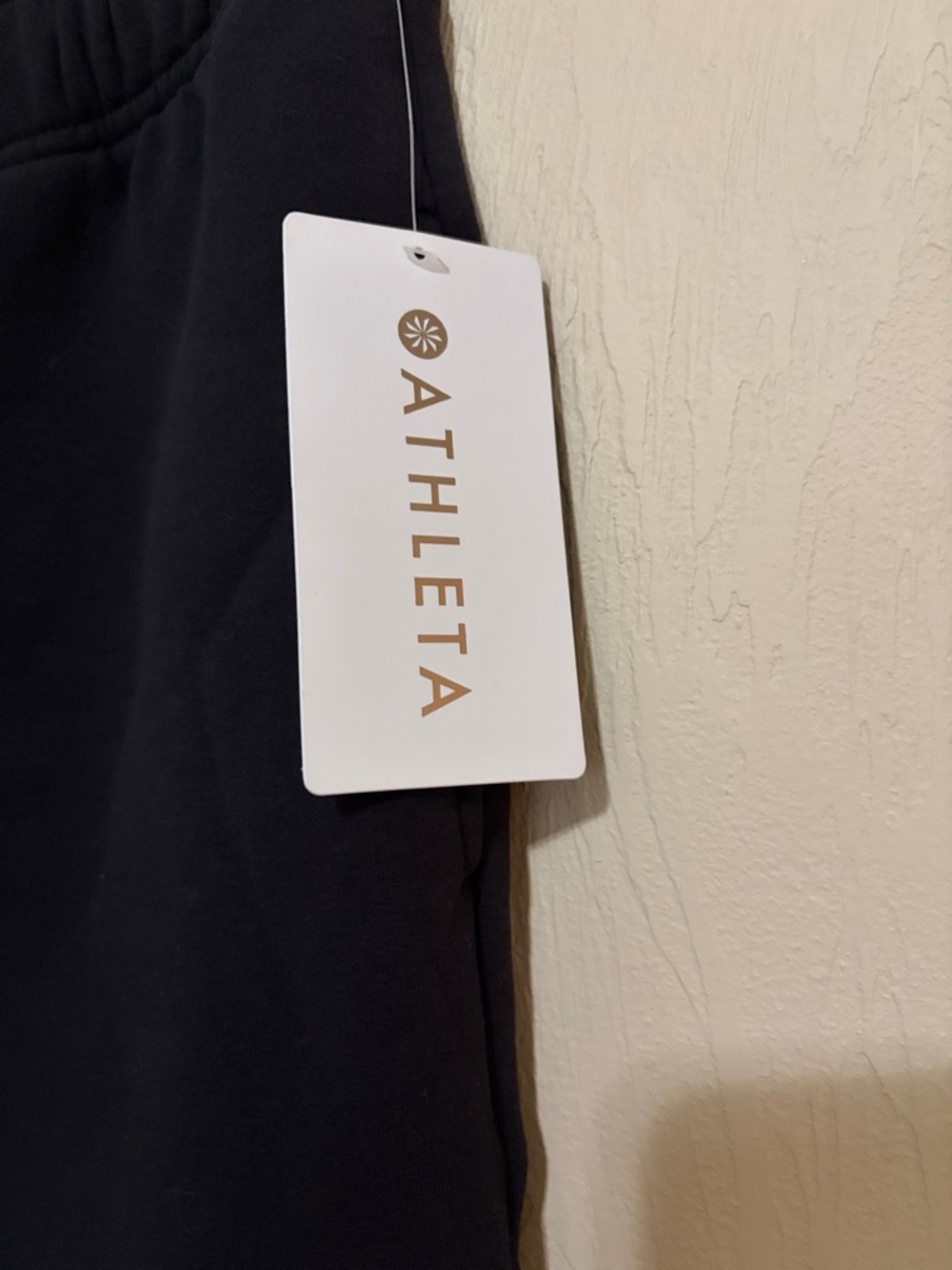 Athleta Black Forever Fleece Jogger. New with Tags! Petite Xs - Picture 2 of 9
